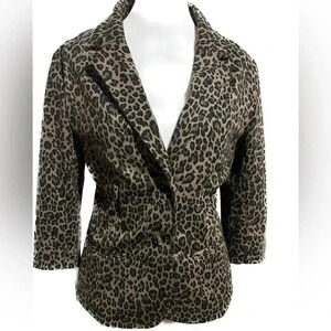 Kira Plastinina animal print 3/4 sleeve blazer
